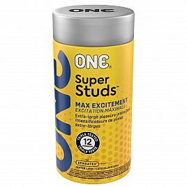 Презервативи ONE Super Studs 12 шт, подарункова упаковка тюб