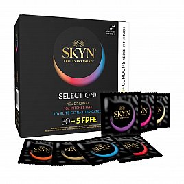 Набір безлатексних презервативів SKYN Selection: Original+Intense Feel+Elite Extra Lubricated, 35 шт