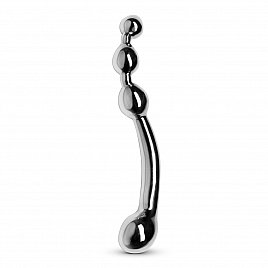 Анально-вагінальний стимулятор Sinner Gear Unbendable - Multi-Stim Pleasure Wand Metal Anal Dildo