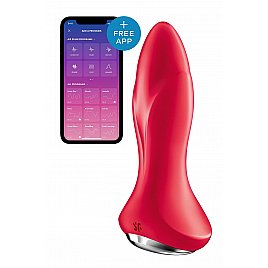 Анальна смарт вібропробка із перловим масажем Satisfyer Rotator Plug 1+ Red