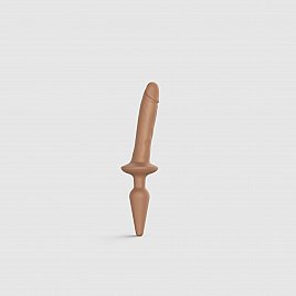 Анальна пробка з ділдо Strap-On-Me SWITCH PLUG-IN REALISTIC DILDO CARAMEL - S