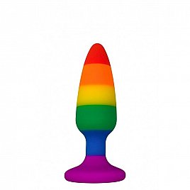 Анальна пробка Wooomy Hiperloo Silicone Rainbow Plug S Анальна пробка Wooomy Hiperloo Silicone Rainbow Plug S