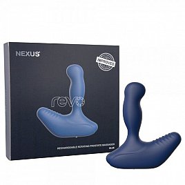 Масажер простати Nexus Revo New Blue з головкою, що обертається, макс діаметр 3,2см