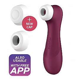 Вакуумний кліторальний стимулятор Satisfyer Pro 2 Generation 3 with Liquid Air Connect App Wine Red