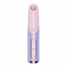 Вакуумний стимулятор Satisfyer Bold Kiss Violet, магнітна технологія 3D Air Pulse, 30 режимів роботи