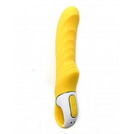 Потужний вібратор Satisfyer Vibes Yummy Sunshine з гнучким стволом та стимулюючим рельєфом, 12 режимів