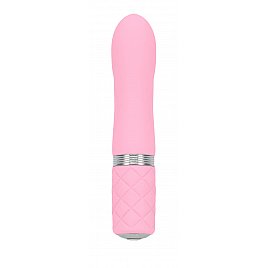 Розкішний вібратор PILLOW TALK - Flirty Pink із кристалом Сваровські, гнучка головка
