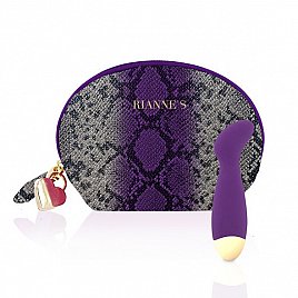 Вібратор для точки G Rianne S: Boa Mini Purple, 10 режимів роботи, медичний силікон