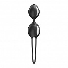 Вагінальні кульки Fun Factory SMARTBALLS DUO Black, 2 шт, діаметр 3,2 та 3,6 см