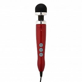 Вібромасажер DOXY Die Cast 3 Candy Red, дуже потужний, живлення 220В, металевий корпус