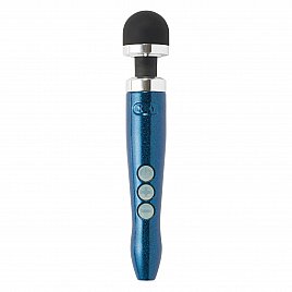 Вібромасажер DOXY Die Cast 3R Blue Flame, дуже потужний, живлення 220В, металевий корпус