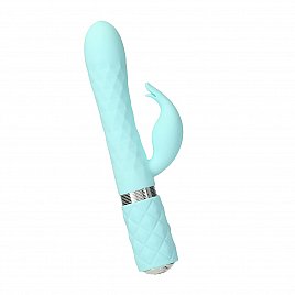 Розкішний вібратор Pillow Talk Lively Teal з кристалом Сваровскі для точки G, подарункова упаковка