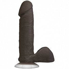 Фалоімітатор Doc Johnson The Realistic Cock 6 inch Black - ULTRASKYN, Vac-U-Lock, діаметр 4,3 см