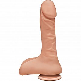 Фалоімітатор Doc Johnson The D - Super D - 9 Inch With Balls - ULTRASKYN, діаметр 6,4см