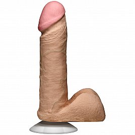 Фалоімітатор Doc Johnson The Realistic Cock 6 inch White - ULTRASKYN, Vack-U-Lock, діаметр 4,3 см
