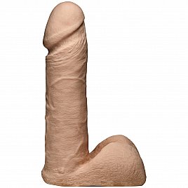 Фалоімітатор Doc Johnson Vac-U-Lock - 6 Inch ULTRASKYN Cock White, Vac-U-Lock, діаметр 4,3 см
