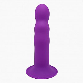 Дилдо з присоскою Adrien Lastic Hitsens 3 Purple, відмінно для страпона, діаметр 4,1 см, Довжина 18,2 см