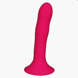 Дилдо з присоскою Adrien Lastic Hitsens 4 Pink, відмінно для страпона, діаметр 3.7 см, Довжина 17,8 см