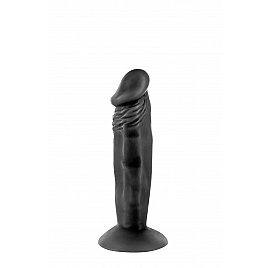 Фалоімітатор із присоскою Real Body - Real Zack Black, TPE, діаметр 3,7см