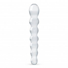 Скляний ділдо у вигляді намистин Gildo Glass Dildo No. 19