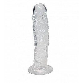 Прозорий фалоімітатор Alive Jelly Dildo Empire, ТПЕ, присоска, діаметр 4,3 см, довжина 19,3 см