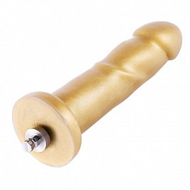 Золотий фалоімітатор Hismith 6.8″ Golden Silicone Dildo, система KlicLok Золотий фалоімітатор Hismith 6.8″ Golden Silicone Dildo, система KlicLok