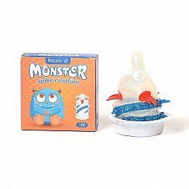 Насадка на член Recare Blue Monster Spike Condom (презерватив з вусиками та спіраллю шипів) Насадка на член Recare Blue Monster Spike Condom (презерватив з вусиками та спіраллю шипів)