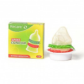 Насадка на член Recare Spike Condom Green (презерватив з рядами шипів) Насадка на член Recare Spike Condom Green (презерватив з рядами шипів)