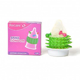 Насадка на член Recare Spike Condom Pink (презерватив з кульками та рядами шипів) Насадка на член Recare Spike Condom Pink (презерватив з кульками та рядами шипів)