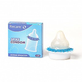 Насадка на член Recare Spike Condom Blue (презерватив з шипами) Насадка на член Recare Spike Condom Blue (презерватив з шипами)