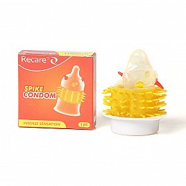 Насадка на член Recare Spike Condom Orange (презерватив з вусиками та шипами) Насадка на член Recare Spike Condom Orange (презерватив з вусиками та шипами)