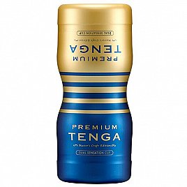 Мастурбатор Tenga Premium Dual Sensation Cup двосторонній з двома незалежними каналами