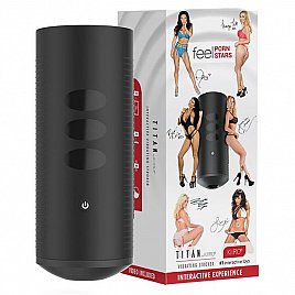 Інтерактивний мастурбатор Kiiroo Titan Feel Pornstars Experience, 9 вібромоторів, теледільдоніка