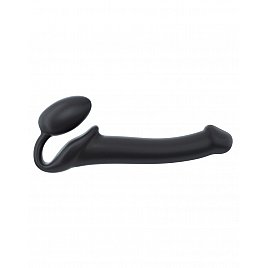Безремневий страпон Strap-On-Me Black M, повністю регульований, діаметр 3,3 см