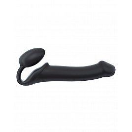 Безремневий страпон Strap-On-Me Black XL, повністю регульований, діаметр 4,5см